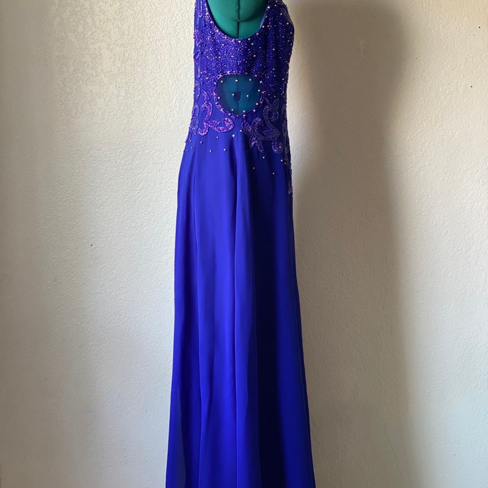 Vintage y2K ASPEED Beaded Sequin Chiffon Formal
Dress M - Picture 3 of 7